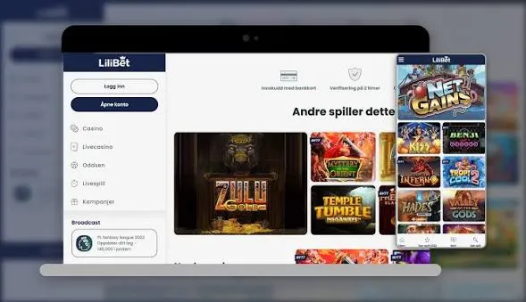 Lilibet Casino App Screenshot